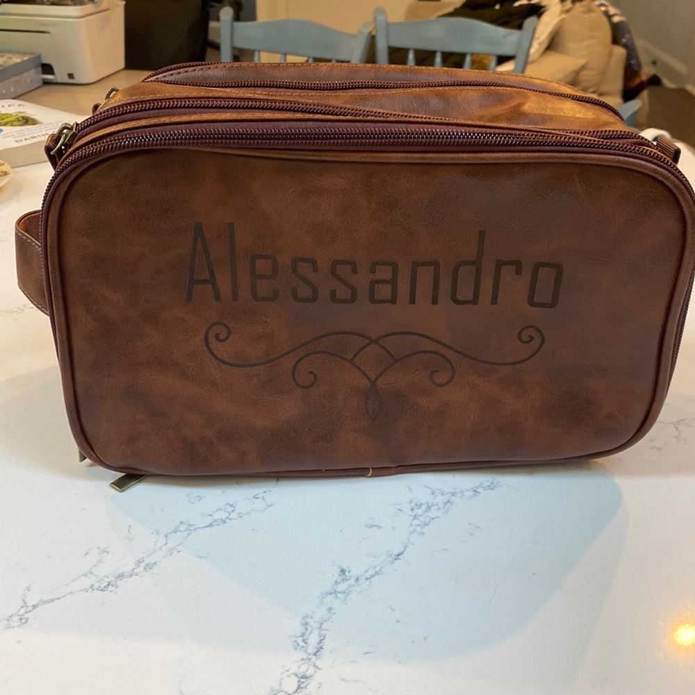 Custom toiletry bag